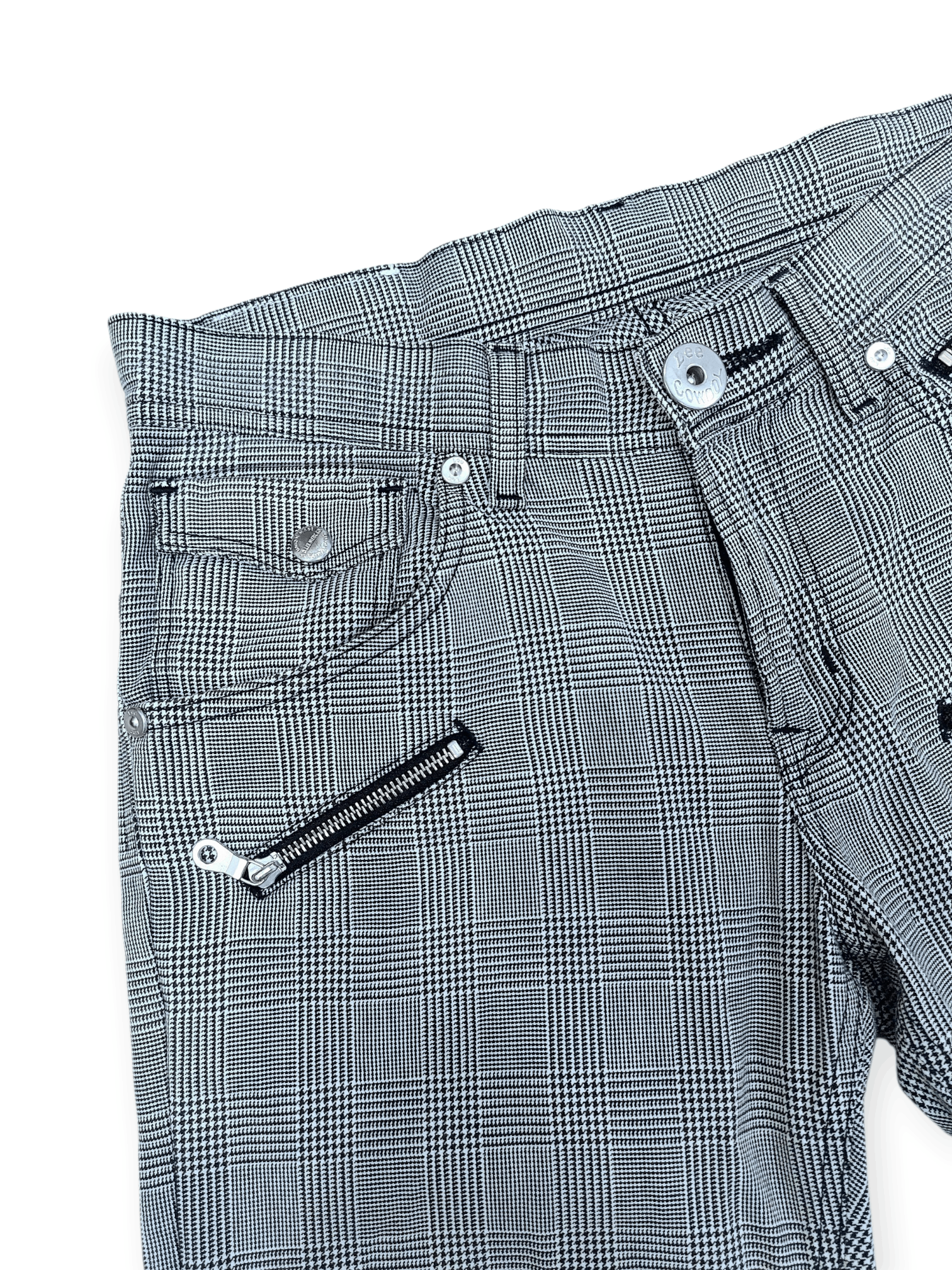 Lee Lee Cowboy Multi Zipped Nova Check Denim Size US 30 / EU 46 - 7 Thumbnail