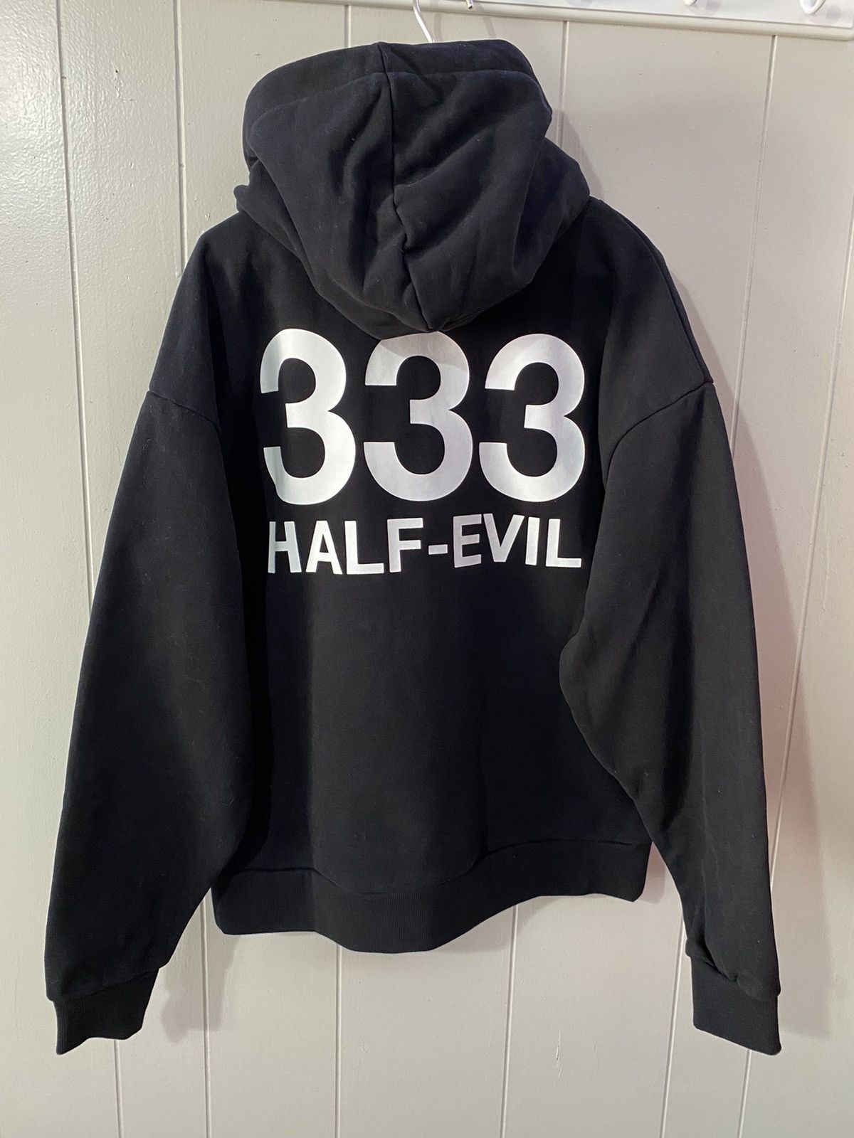 Half Evil Half Evil 333 Black Logo Hoodie - L Size US L / EU 52-54 / 3 - 2 Thumbnail