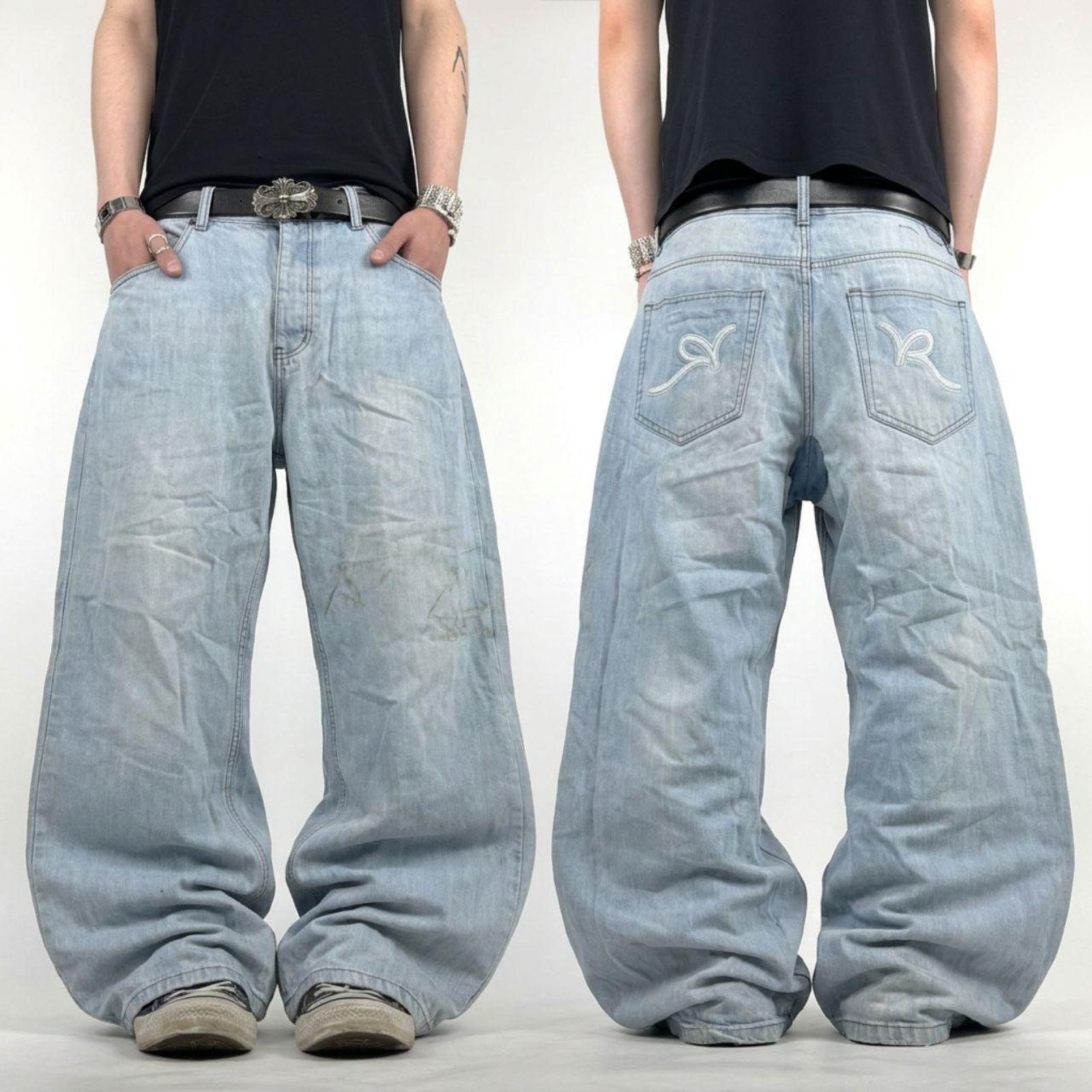 JNCO × Rocawear × Vintage Vintage y2k rocawear grunge archive baggy wide leg jeans Size US 38 / EU 54 - 1 Thumbnail