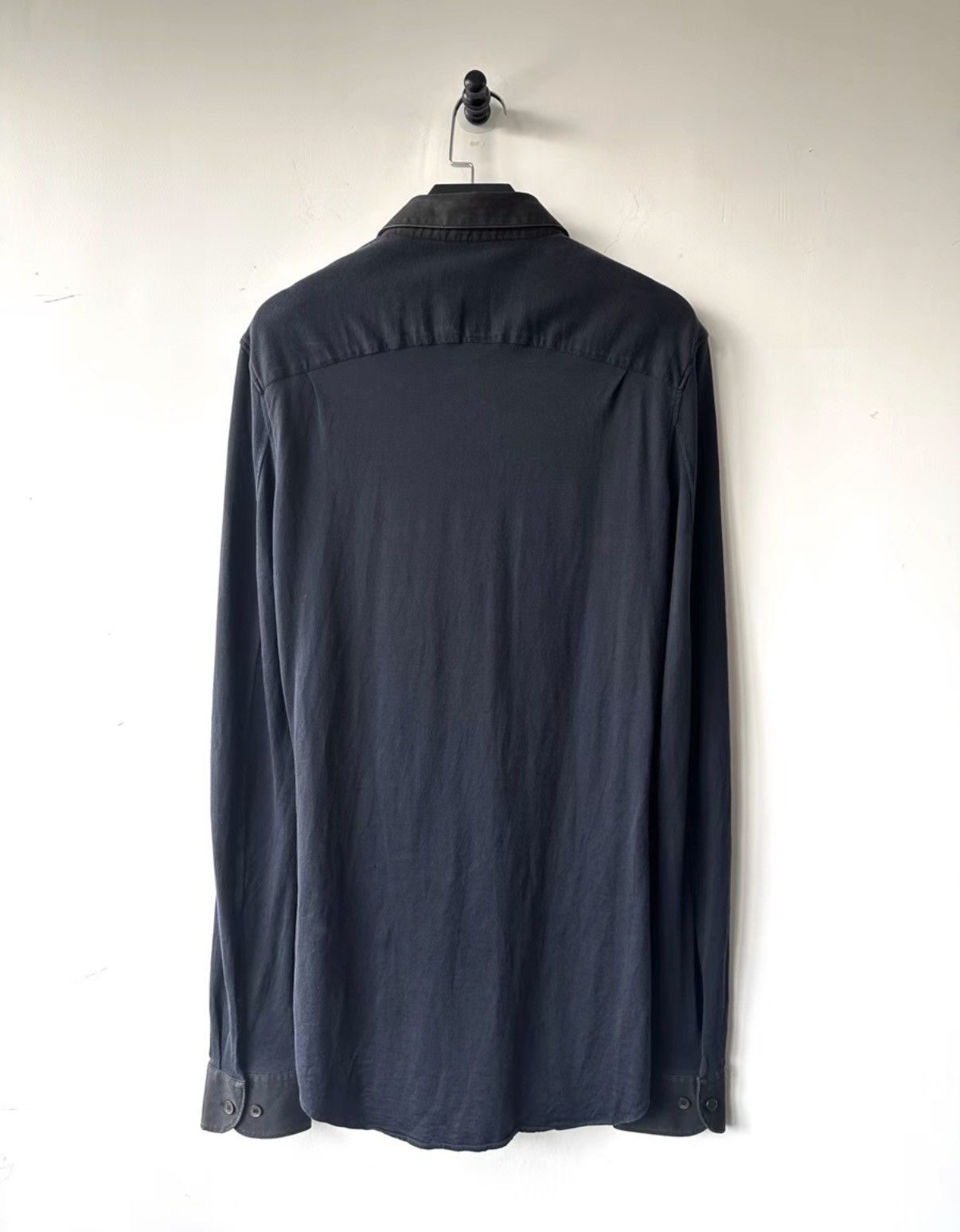 Helmut Lang Helmut Lang vintage mixed media panel shirt K7 Size US XXS / EU 40 - 3 Thumbnail