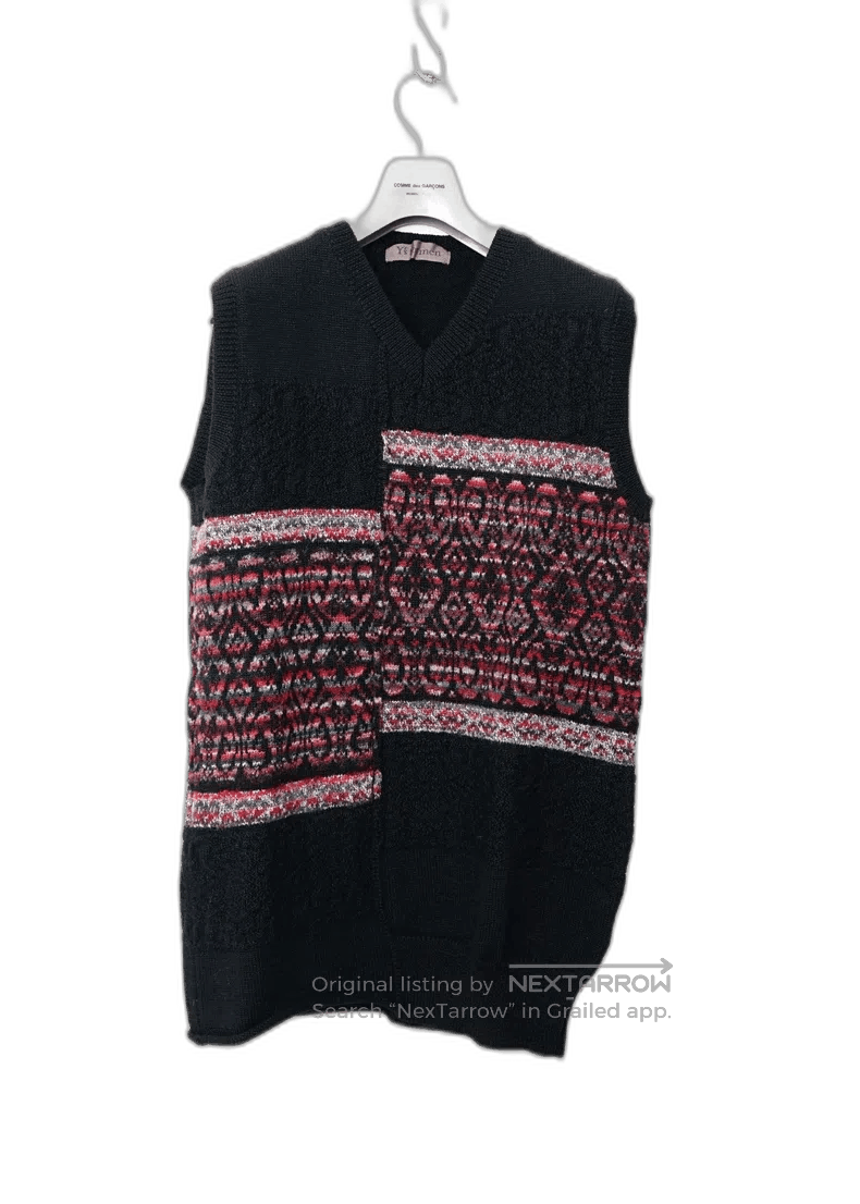 Yohji Yamamoto Yohji Yamamoto Vintage Knit Paneled Vest Size US M / EU 48-50 / 2 - 1 Thumbnail