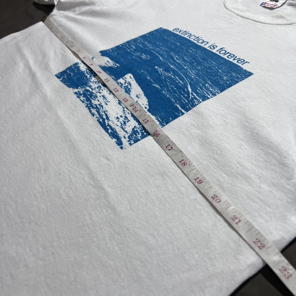 Vintage Vintage 90s Extinction is Forever Whale animal art graphic Size US XL / EU 56 / 4 - 5 Thumbnail