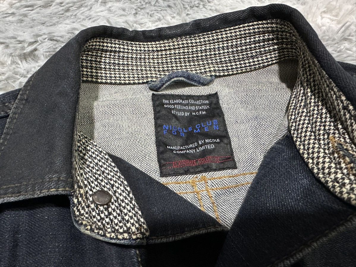 If Six Was Nine 🔥Sick Y2K Nicole Club For Men Waxed Denim Jacket Goth Punk Size US M / EU 48-50 / 2 - 8 Thumbnail
