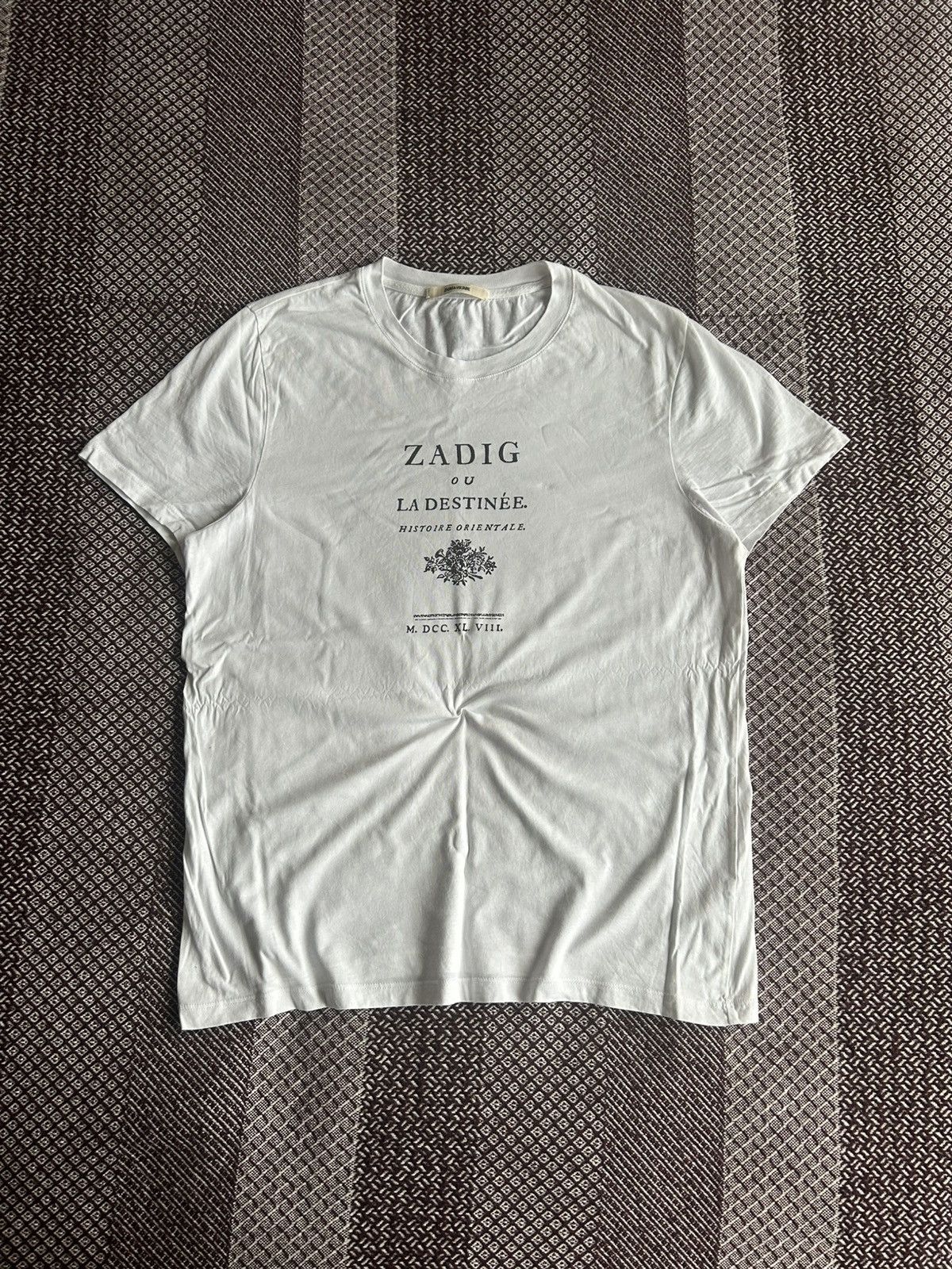 Zadig & Voltaire Zadig & Voltaire White T-Shirt Men’s Luxury Item Rare Size L Size US L / EU 52-54 / 3 - 1 Thumbnail