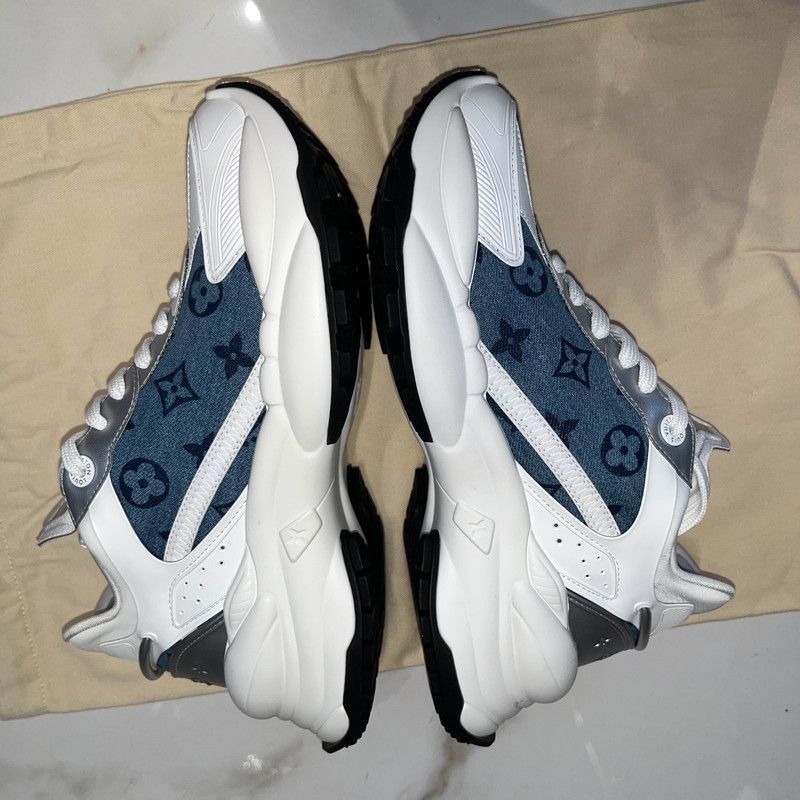 Louis Vuitton Louis Vuitton Run 55 Denim Low-Top Sneakers - Size US 8 / IT 38 - 7 Thumbnail