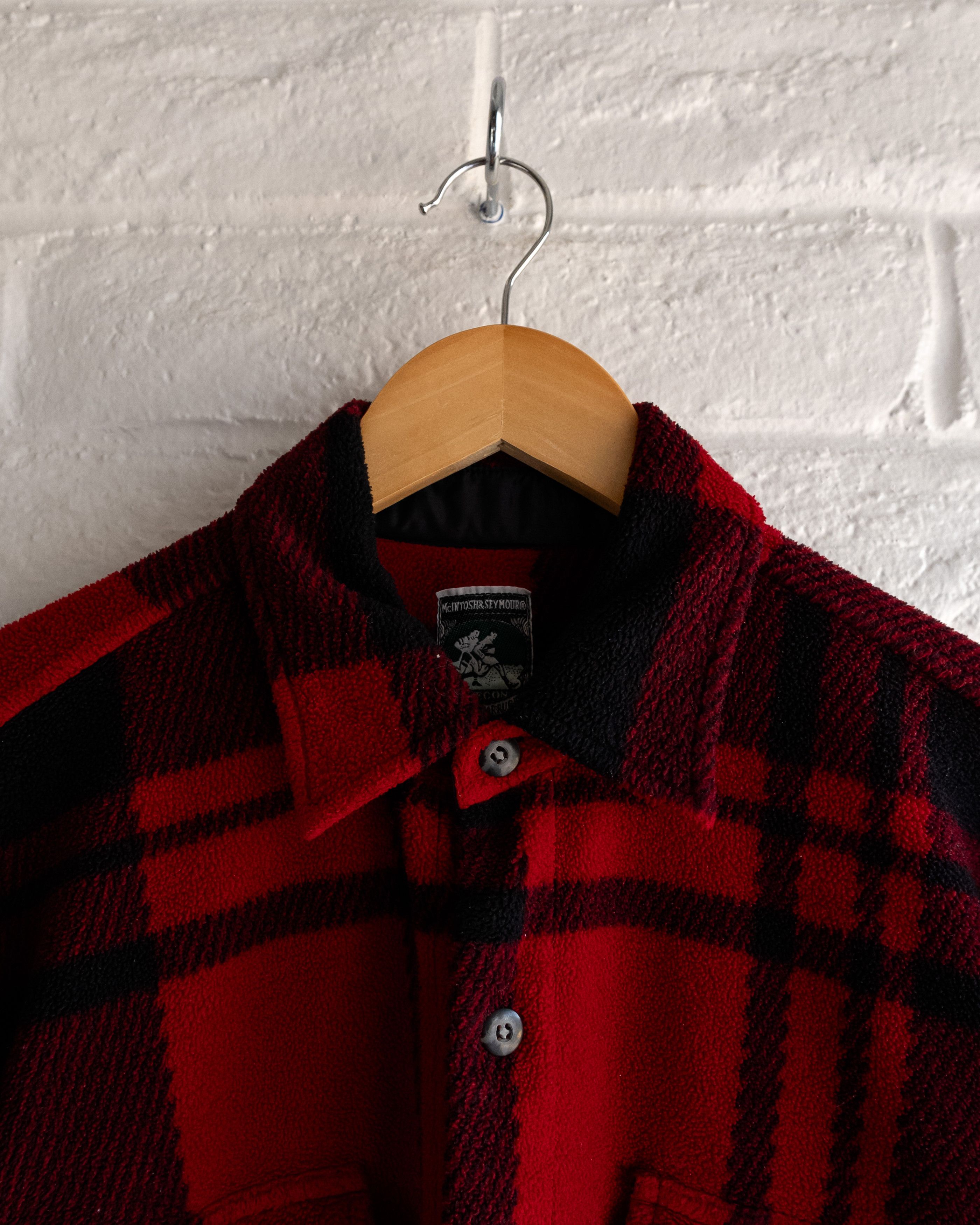 Vintage Vintage Soccer Rugby Gear Red Buffalo Plaid Fleece Flannel Size US M / EU 48-50 / 2 - 3 Thumbnail