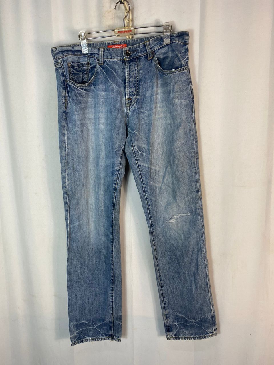 Christian Audigier × Ed Hardy Ed hardy distressed denim jeans pants size 34/35 Size US 35 - 2 Thumbnail