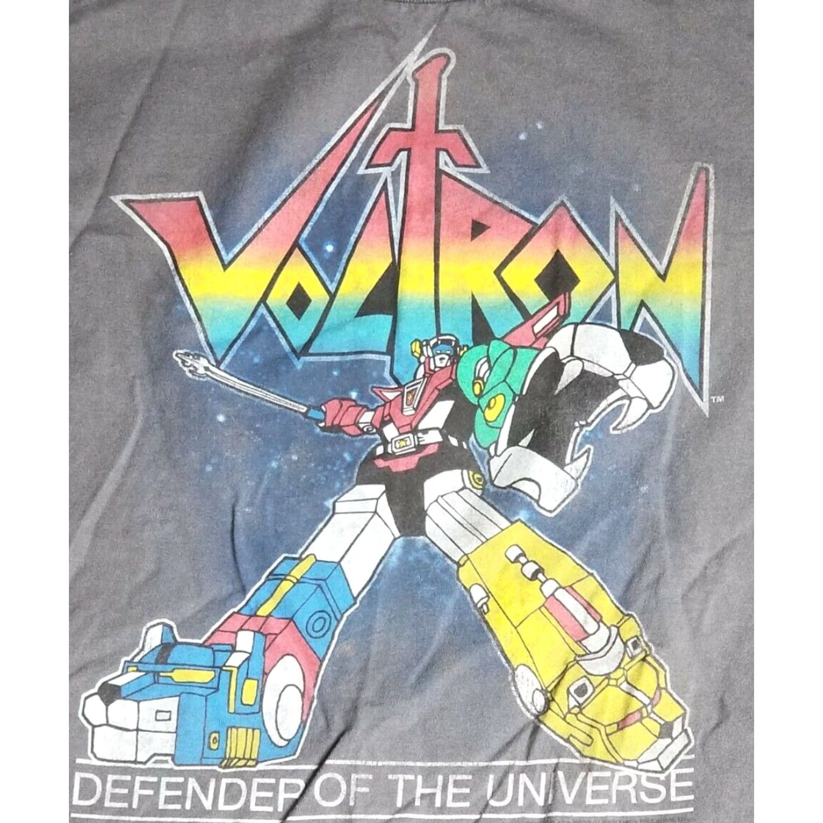 Etro Mens XXL Retro Voltron Defender of the Universe Graphic T Cartoon Gray T-Shirt Size US XXL / EU 58 / 5 - 2 Thumbnail