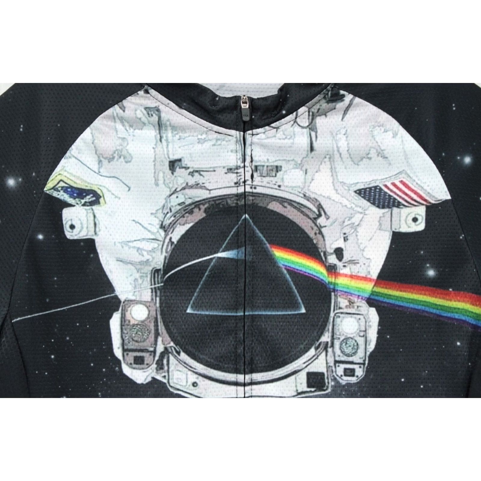 Vintage VINTAGE Pink Floyd Dark Side Moon Cycling Jersey Strgao Mens XL Black Full Zip Biking Size US XL / EU 56 / 4 - 6 Thumbnail