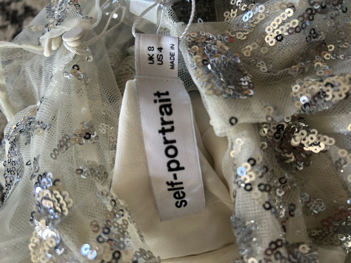 Self-portrait Champagne Sequin Tiered Maxi Dress