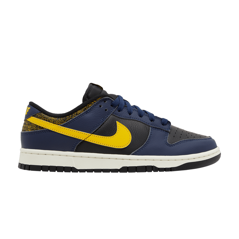 image of Nike Dunk Low Vintage Michigan Shoes in Blue, Men's (Size 8)