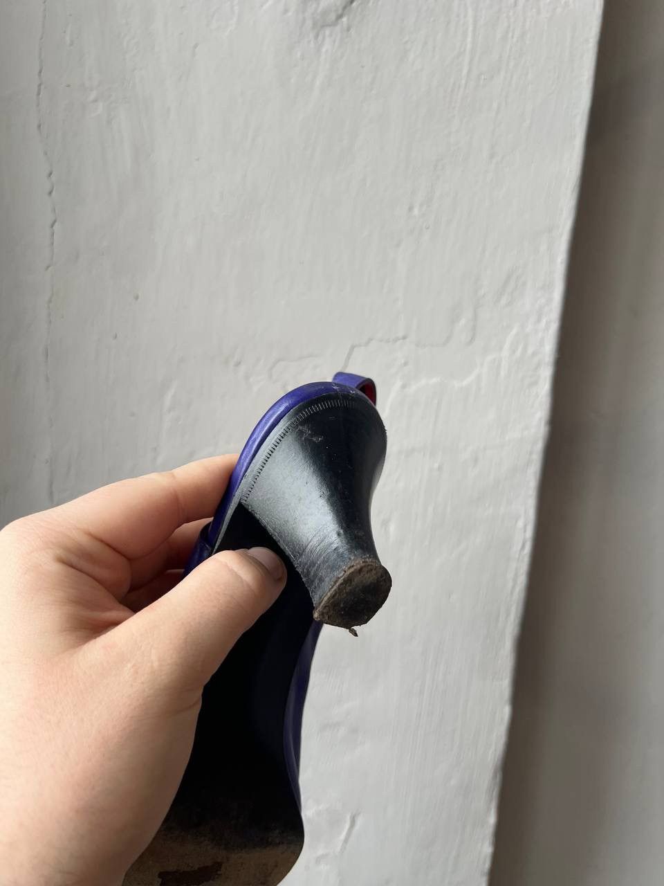 Celine 80’S CELINE ITALY ESCARPINS BLUE LEATHER HEELS CLASSIC SZ 39 Size US 9 / IT 39 - 21 Thumbnail