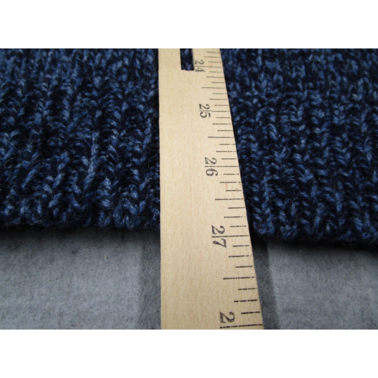 Vintage LL Bean Sweater Mens Medium Heather Blue Full Zip Lambswool Knit Hiking Outdoor Pockets 90s Bohemian Classic Retro Mens Size US M / EU 48-50 / 2 - 6 Thumbnail