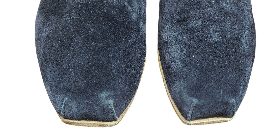 Other Cliff Dweller Suede Flats Navy Blue Minimalist Handmade 39 Size US 9 / IT 39 - 3 Thumbnail
