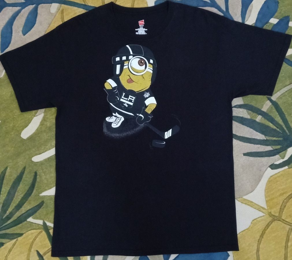 Hanes × NHL Stuart the Minion x NHL LA Kings T-shirt Size US L / EU 52-54 / 3 - 3 Thumbnail