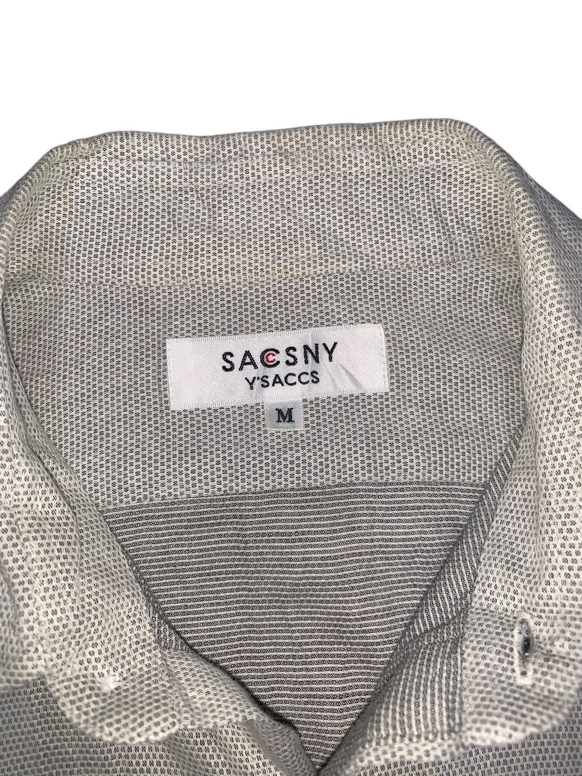 Yohji Yamamoto Y’saccs Sacsny polka dot textured shirt by yohji yamamoto Size US M / EU 48-50 / 2 - 8 Thumbnail