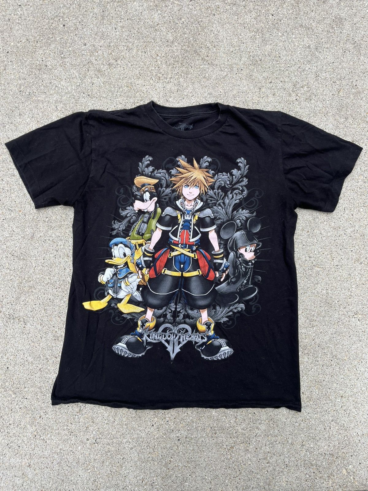 Anime Y2K Kingdom Hearts Black Tee Shirt Size US L / EU 52-54 / 3 - 1 Thumbnail