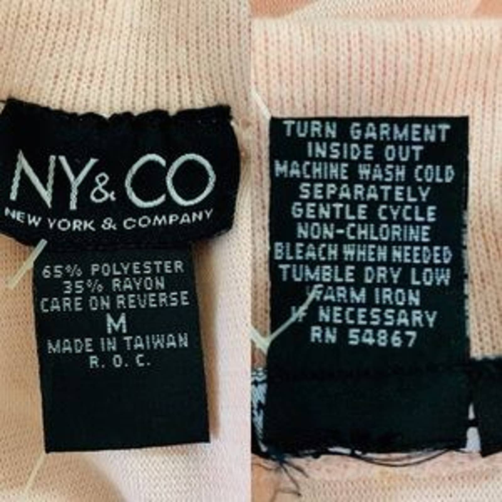 Other NY & Co Sweater Pink M Long Sleeves Mock Turtleneck Soft New Size M / US 6-8 / IT 42-44 - 8 Thumbnail