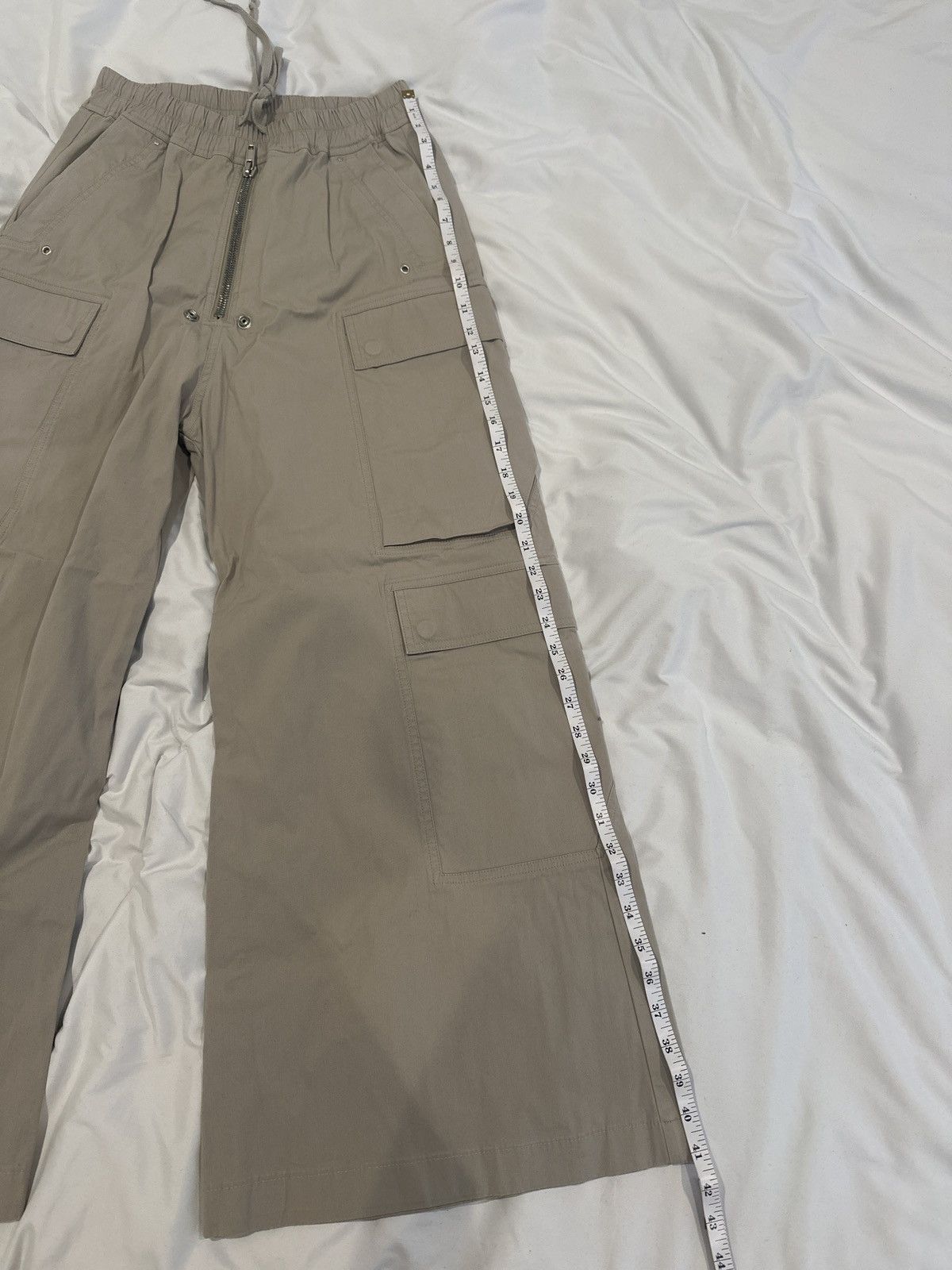 Rick Owens RICK OWENS Wide Leg Cargobela Pants Beige Size US 34 / EU 50 - 7 Thumbnail