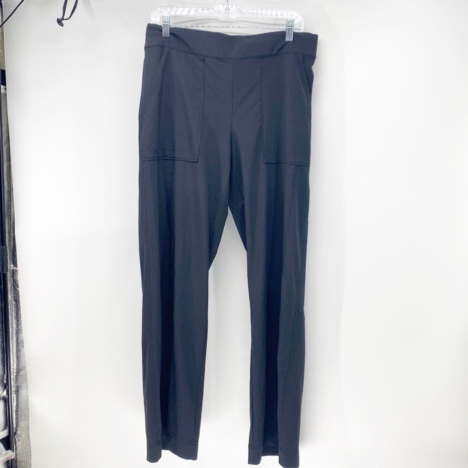Athleta Athleta black wide leg pants athleisure casual workout sz 12 Size 34" / US 12 / IT 48 - 1 Thumbnail