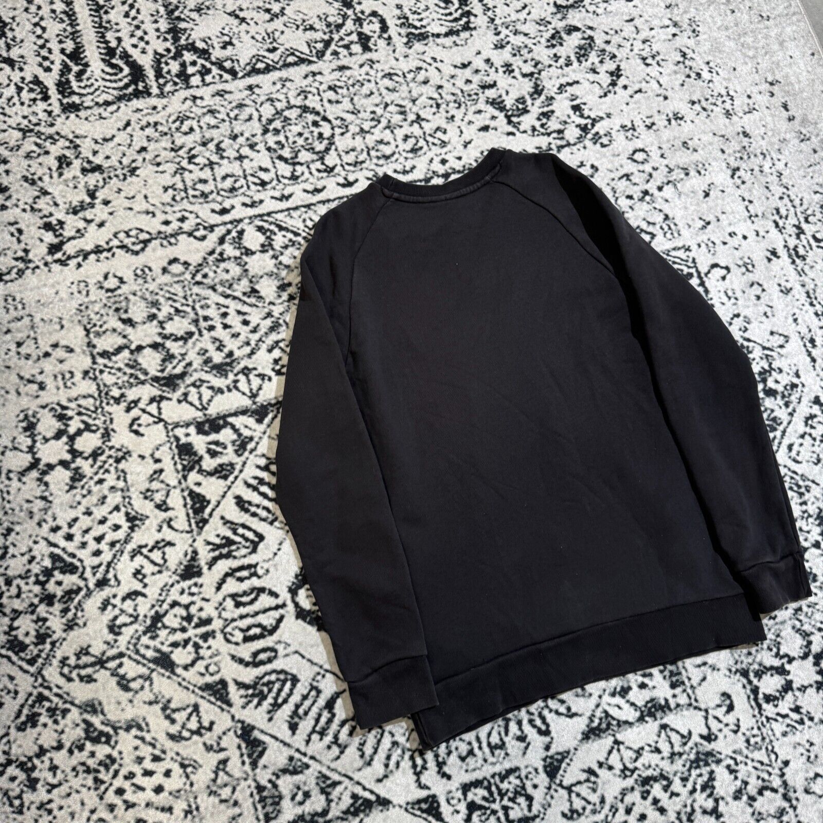 Adidas Vintage Adidas Unisex Black Cotton Crewneck Size S Y2K 90s Size US S / EU 44-46 / 1 - 13 Thumbnail