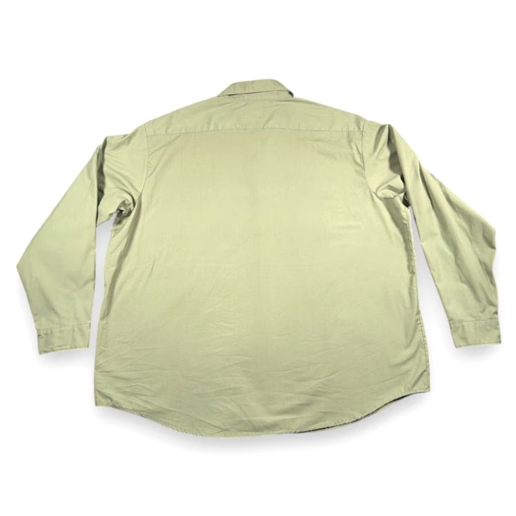 Sears VINTAGE Sears Shirt Adult 2XL Green 70s Workwear Perma-Prest Sage Button-Up Long Sleeve Size US XXL / EU 58 / 5 - 3 Thumbnail