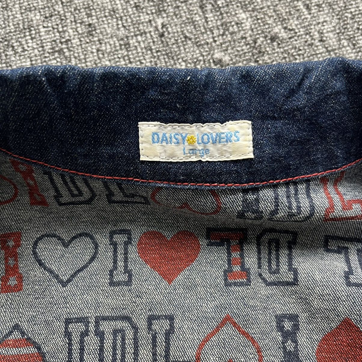 Super Lovers 2000s japanese daisy lovers Jacket denim Style Size L / US 10 / IT 46 - 6 Thumbnail