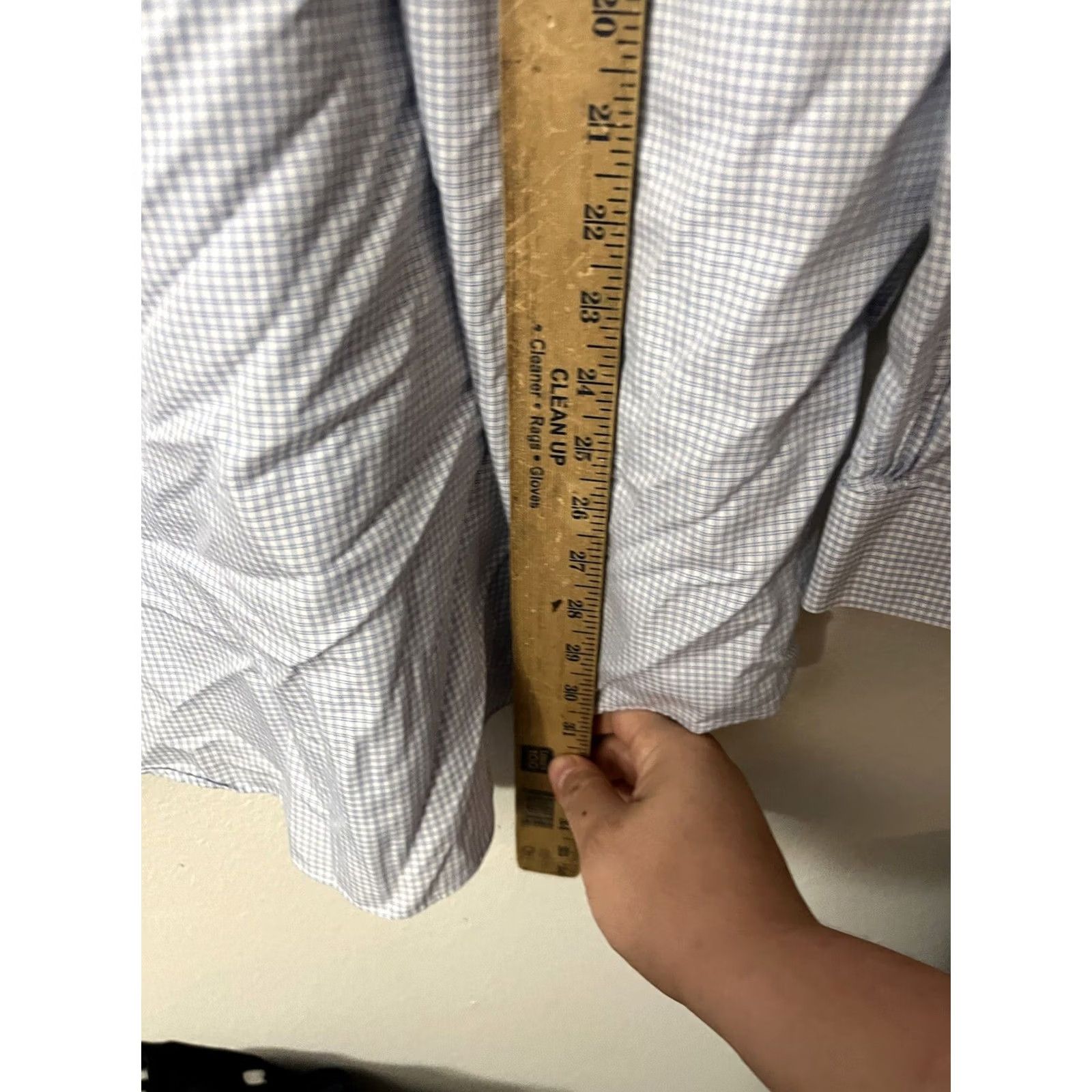 Brooks Brothers VINTAGE Brooks Brothers 346 Shirt Mens 17-4/5 Blue White Gingham Check L/S Size US XXL / EU 58 / 5 - 4 Thumbnail