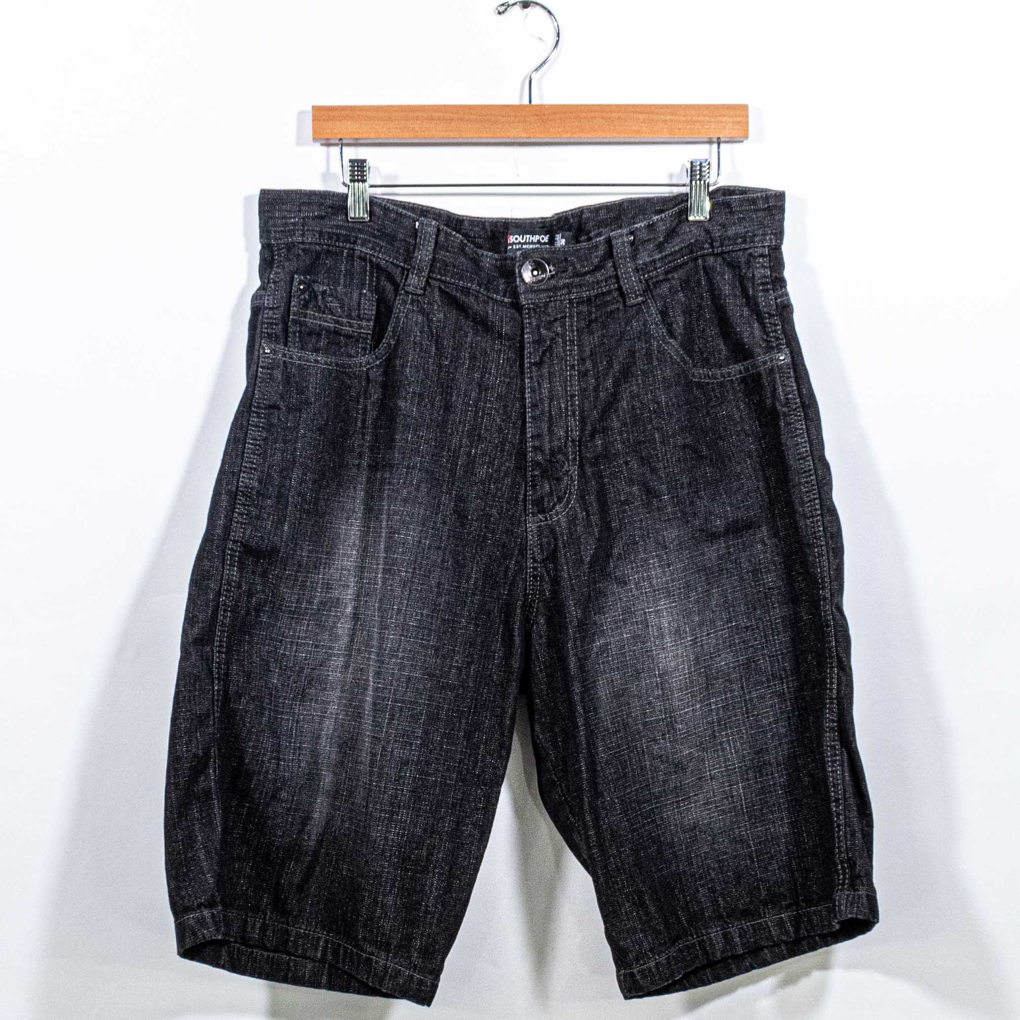 Baggy Black Jorts | Grailed