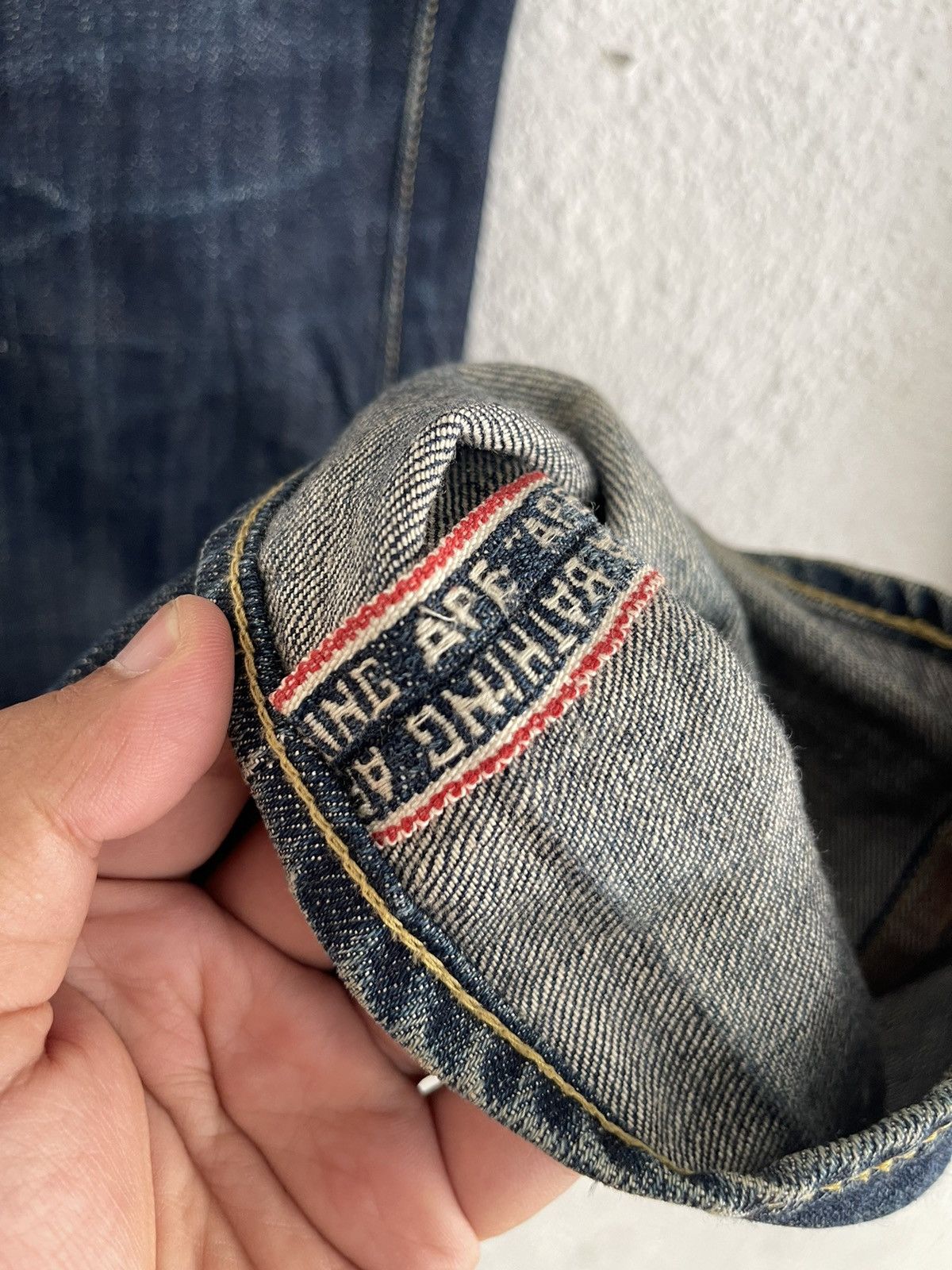 Bape Bape Spellout Selvedge Jeans Size 36 A Bathing Ape Classics Size US 36 / EU 52 - 11 Thumbnail