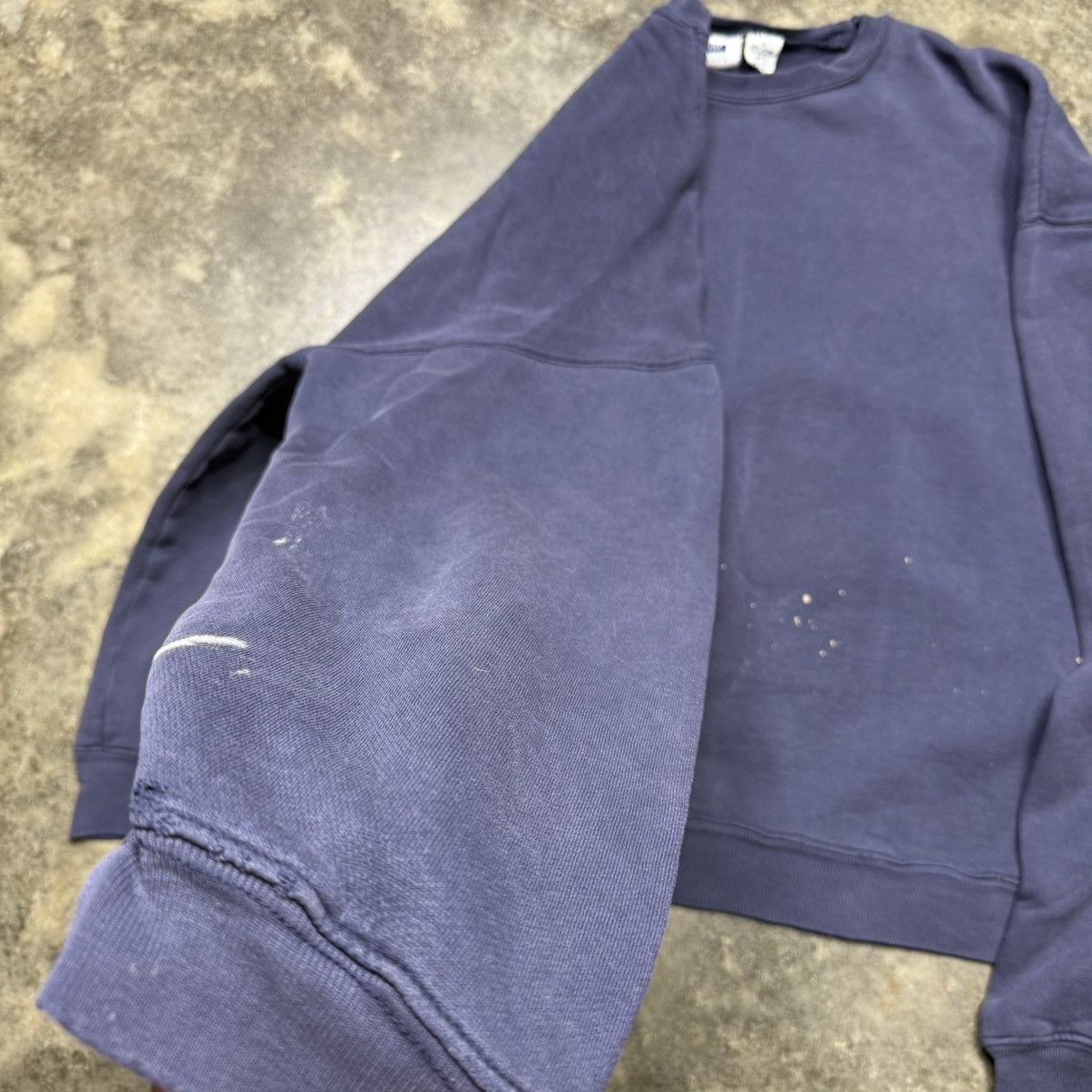 Gap vintage y2k gap navy blue baggy crop painter sweatshirt Size US M / EU 48-50 / 2 - 4 Thumbnail