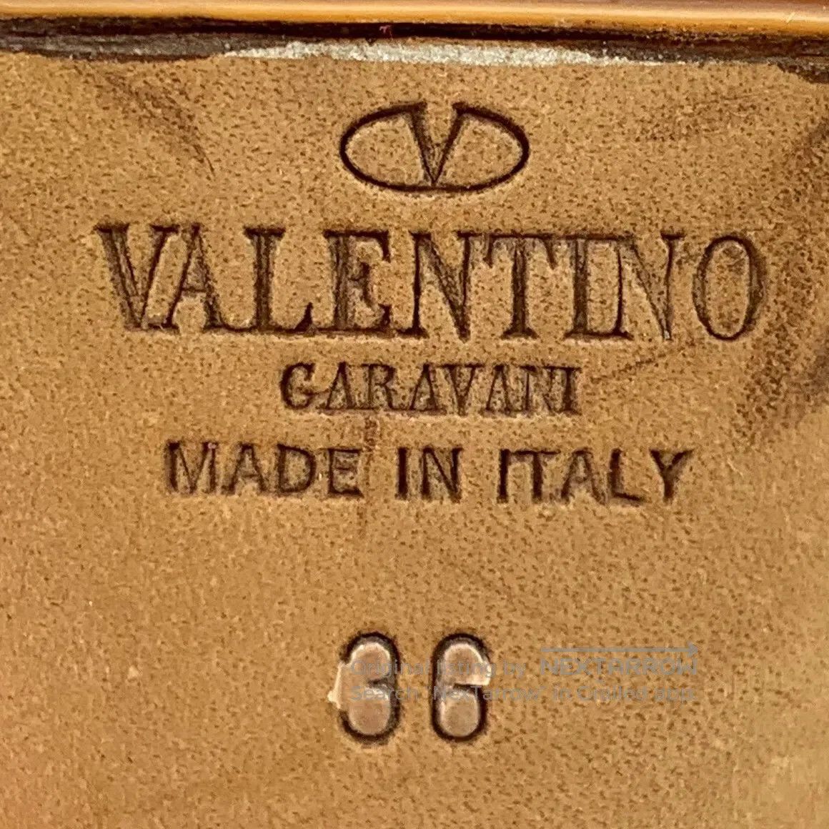 Valentino Valentino Deep Red Pointed Toe Stud One-Strap Stiletto Hig Size US 5.5 / IT 35.5 - 6 Thumbnail