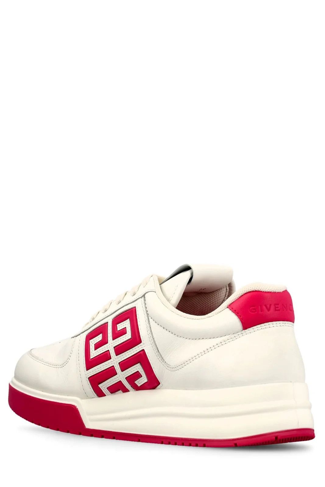 Givenchy o1srvl11e1224 4G Logo Detailed Lop Top Sneakers in Red/White Size US 12 / EU 45 - 4 Thumbnail