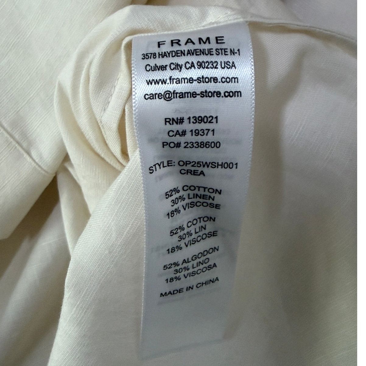 Frame FRAME NWT Utility Pocket Short Sleeve Button-Up Shirt Size US L / EU 52-54 / 3 - 4 Thumbnail