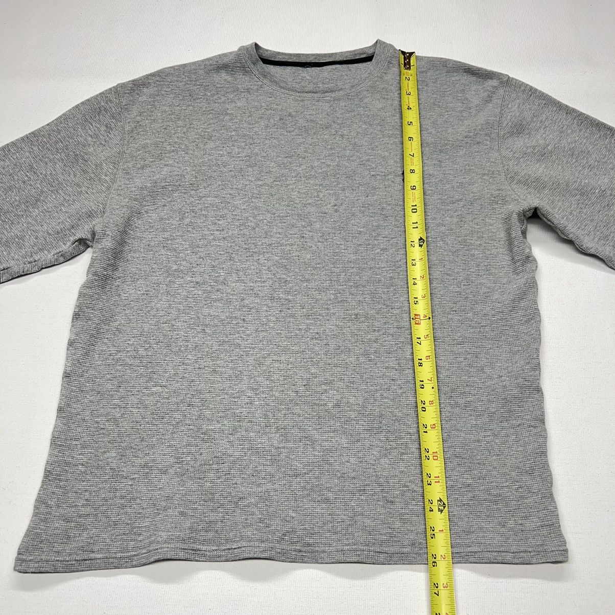 Polo Ralph Lauren Polo Ralph Lauren Thermal Shirt Grey Waffle Knit Logo Y2K Size US L / EU 52-54 / 3 - 14 Thumbnail