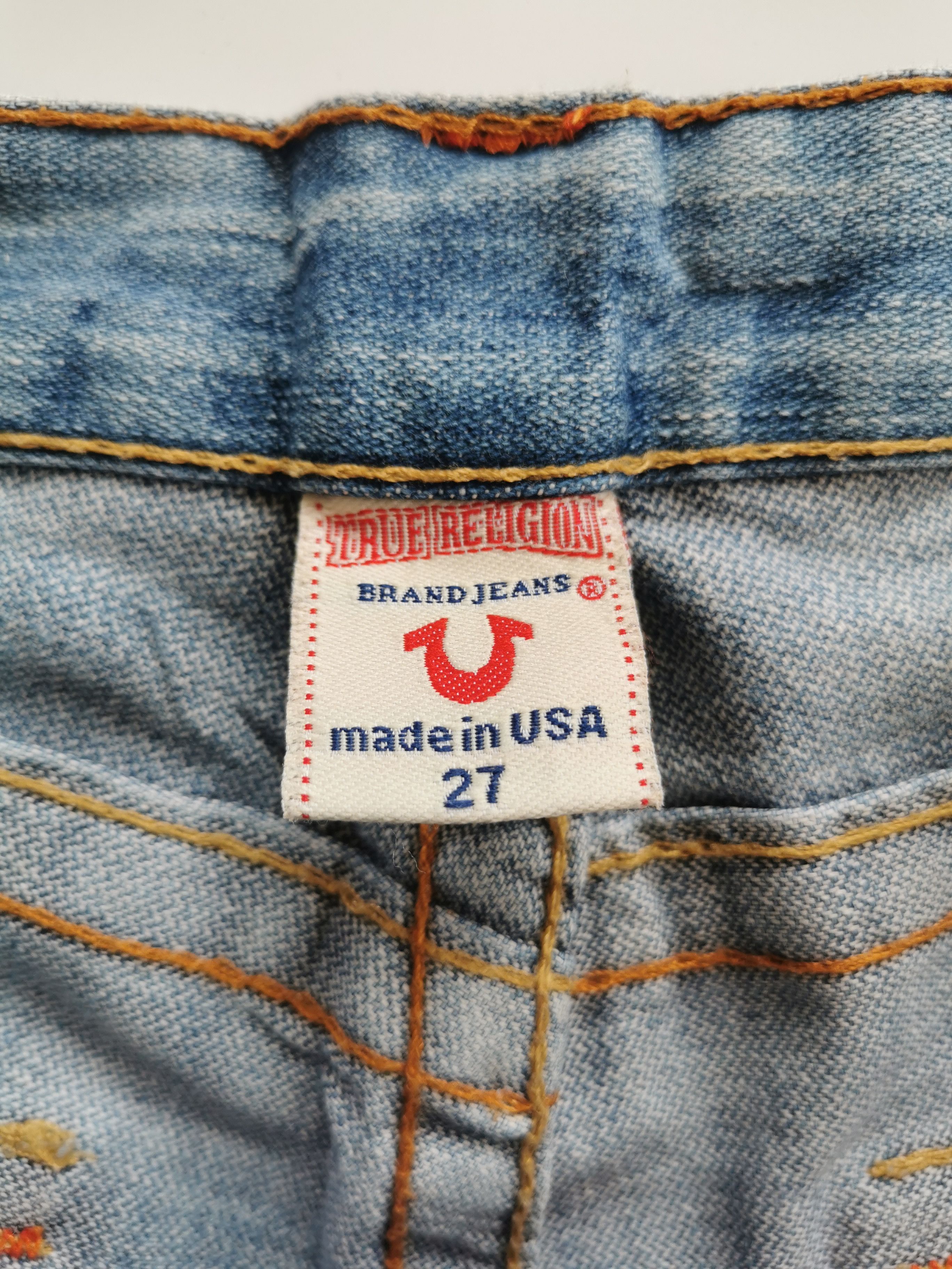 True Religion Vintage True Religion Joey Distress Low Rise Flare Jeans Size 29" - 2 Thumbnail