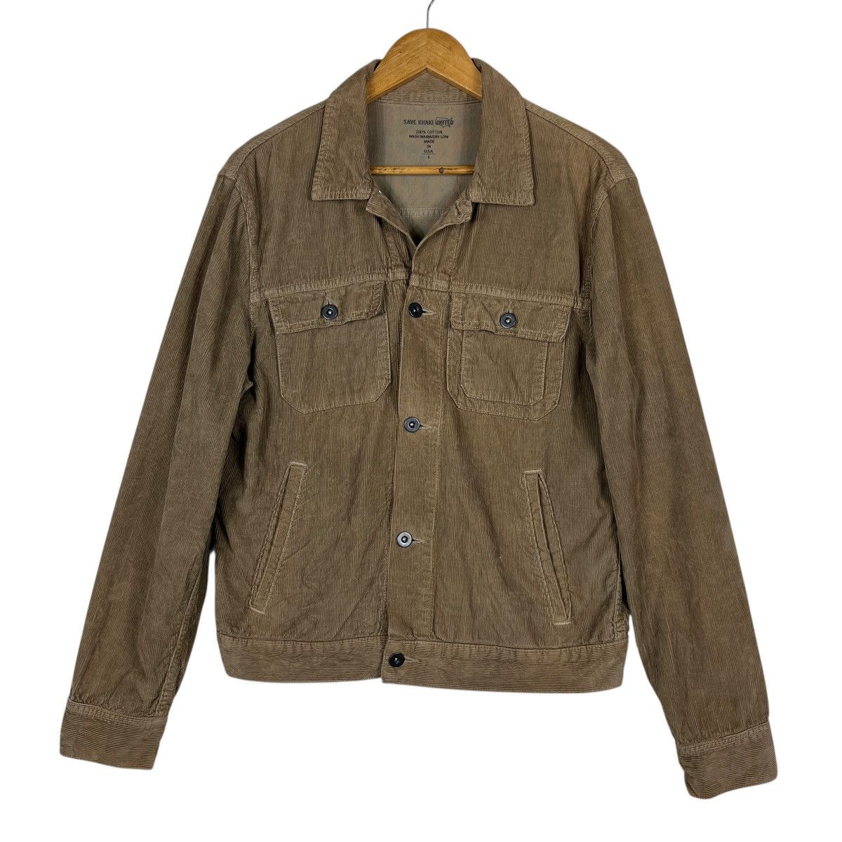Save Khaki United 🔥 Save Khaki United Corduroy Trucker Jacket Made In Usa Size US S / EU 44-46 / 1 - 1 Thumbnail