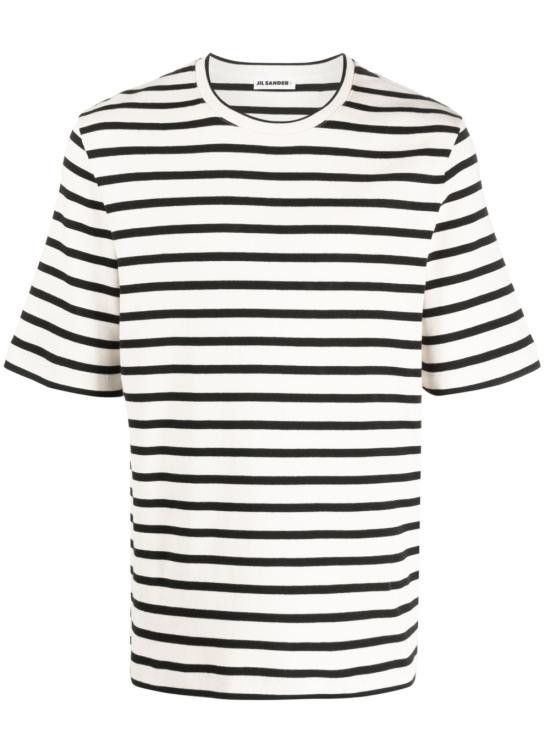 Tシャツ・カットソー JIL SANDER Men T Shirts J47GC0109 J46497080 BLUE JIL SANDER JILSANDER ジルサンダー トップス Tシャツ ボーダーT