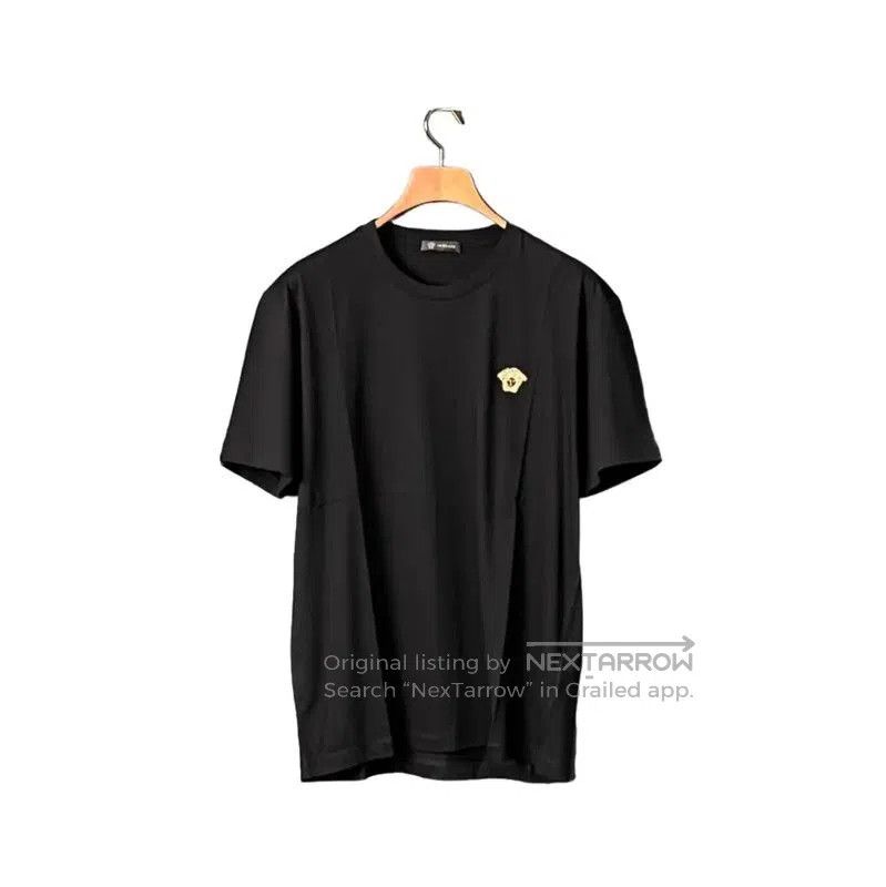 Versace Versace Black Cotton Long Sleeve T-Shirt . Size US L / EU 52-54 / 3 - 1 Thumbnail
