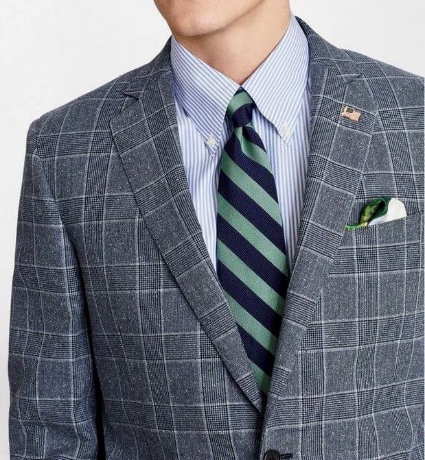 Brooks Brothers MiUSA Wool-silk 1818 Suit Size 38R - 1 Thumbnail