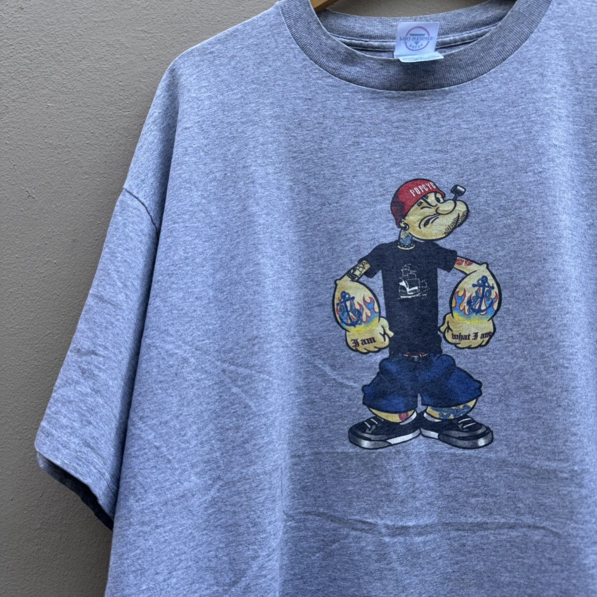 Vintage Vintage pop eye parody punk y2k tee Size US XL / EU 56 / 4 - 2 Thumbnail