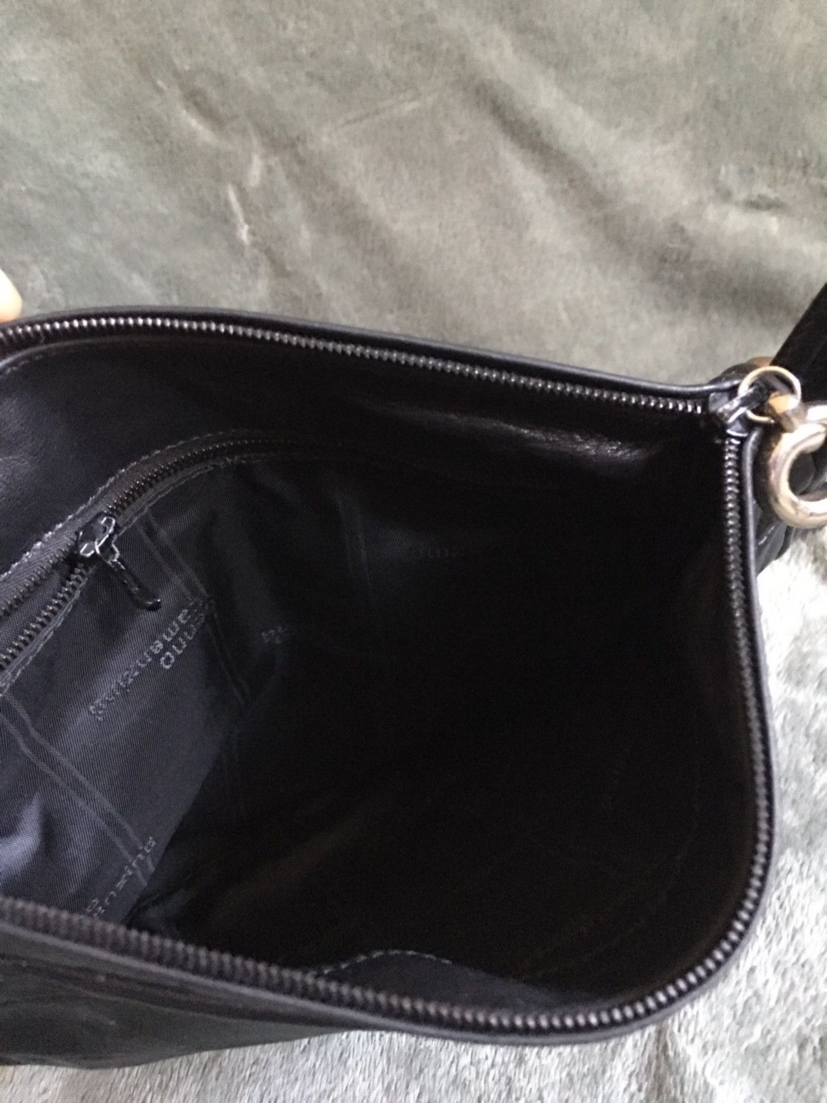 Vintage Benno Camenzind Vintage Black Leather Crossbody Shoulder Bag Size ONE SIZE - 8 Thumbnail