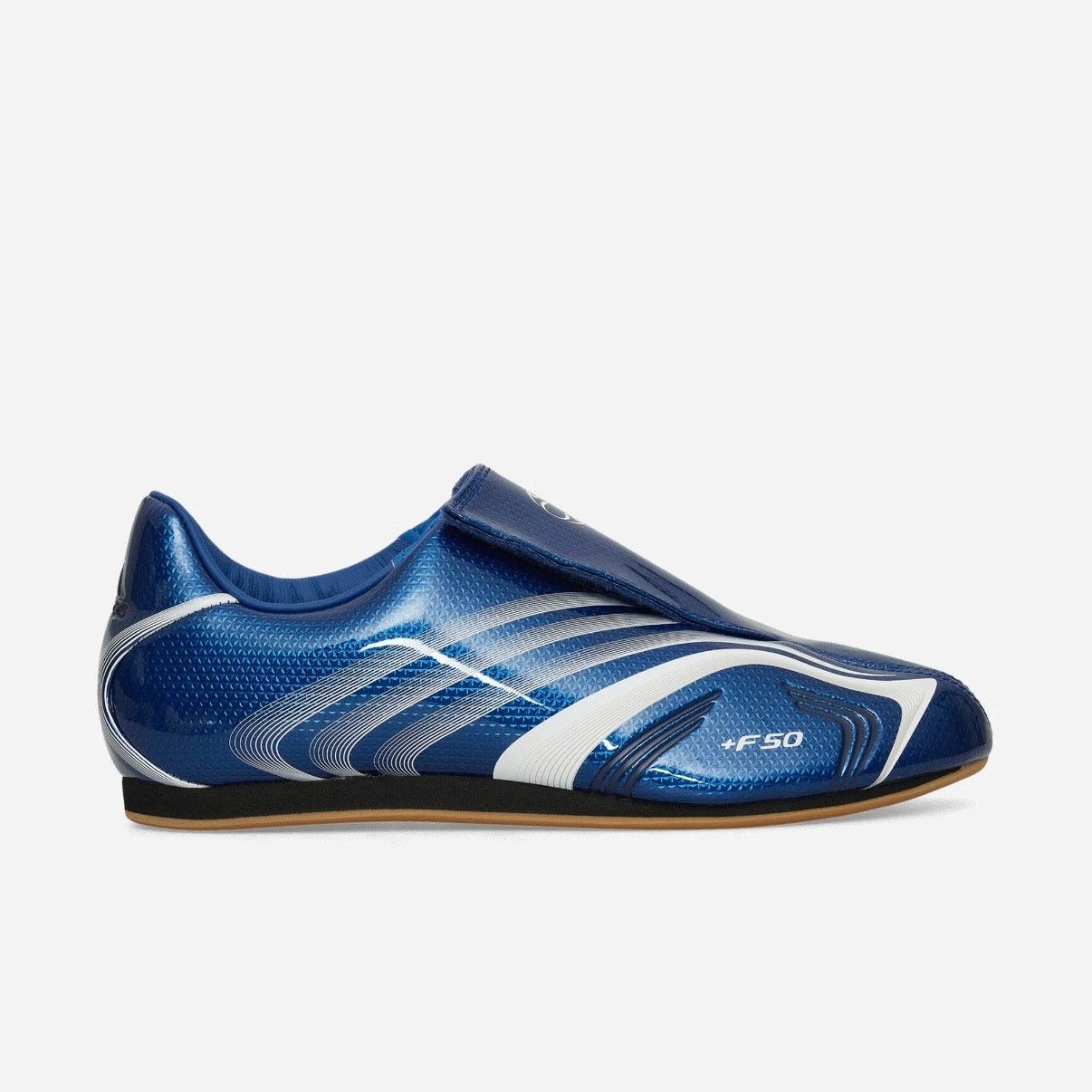 Adidas ADIDAS WOMEN'S 6.5 F50 TAEKWONDO BLUE WHITE PATENT LEATHER Size US 6.5 / IT 36.5 - 4 Thumbnail