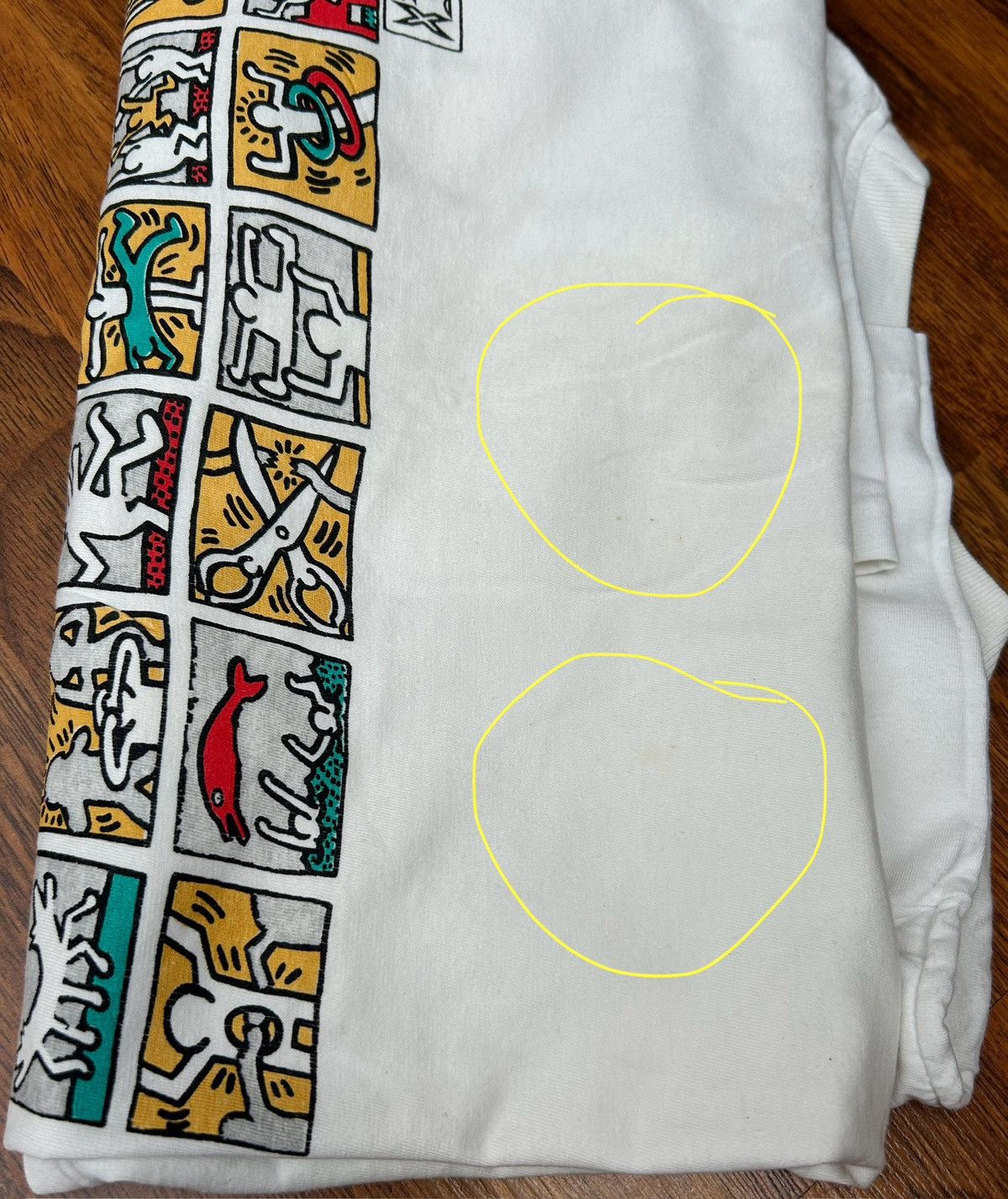 Keith Haring × Vintage Vintage 90’s Keith Haring T-shirt Single Stitch Size US L / EU 52-54 / 3 - 10 Thumbnail