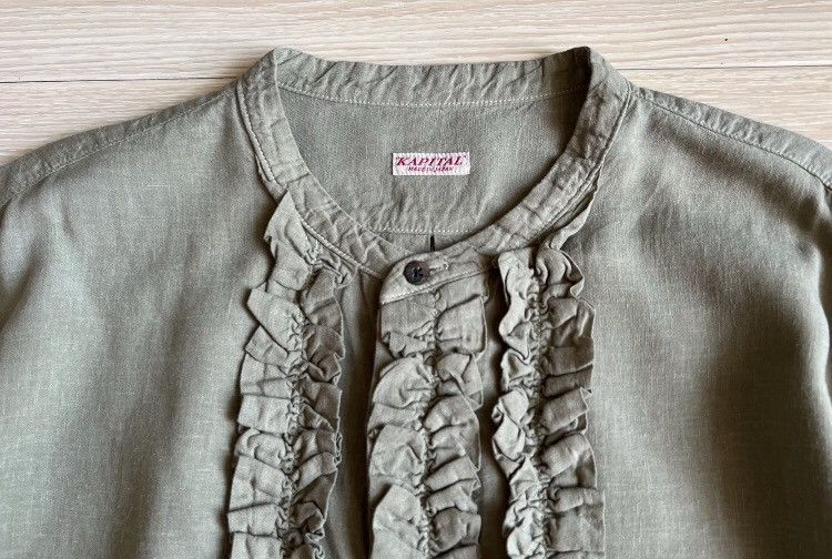 Kapital KAPITAL Hirata Kazuhiro pleated lotus leaf lace shirt Size US XL / EU 56 / 4 - 6 Thumbnail