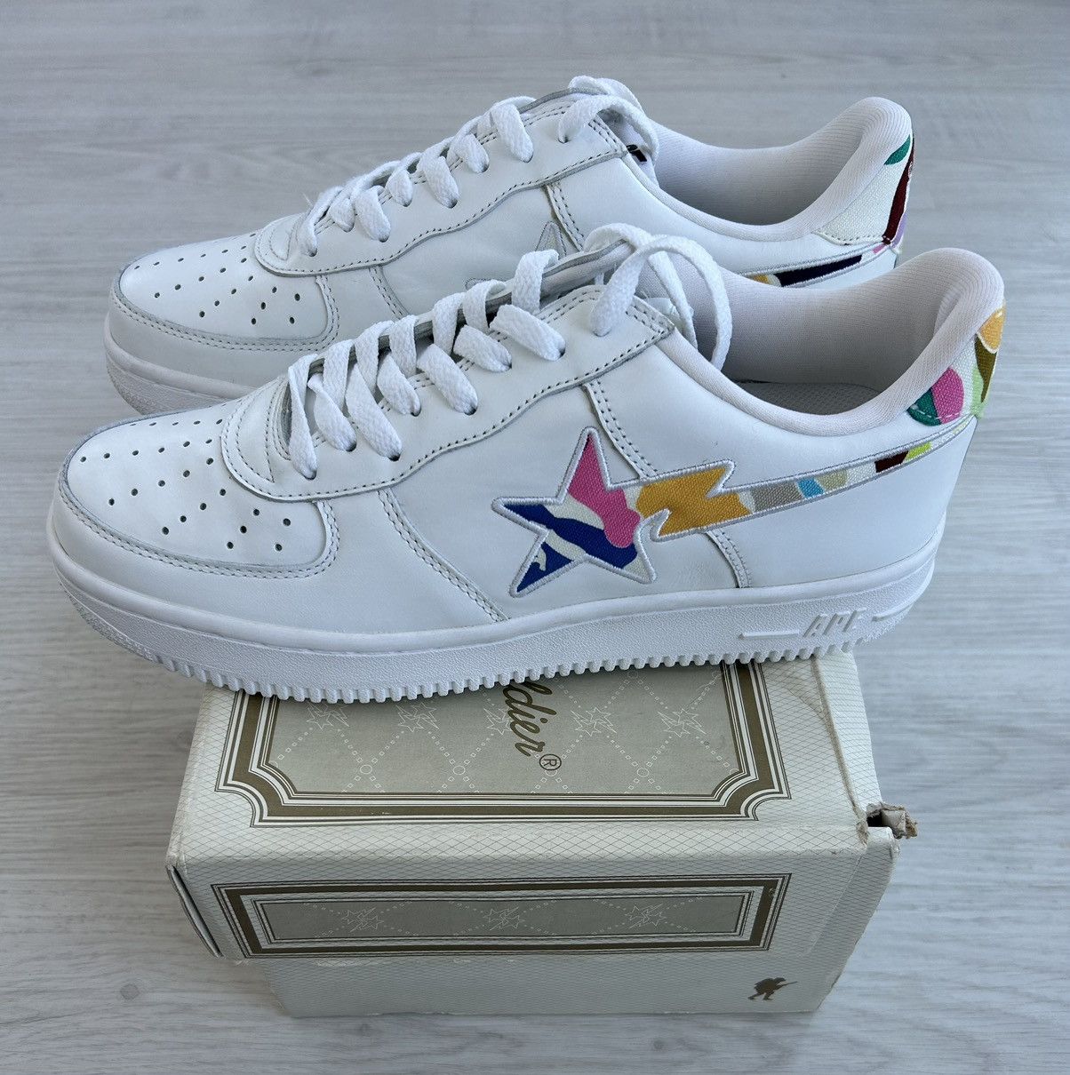 Bape VERY RARE OG 2003 A BATHING APE MULTI CAMO BAPESTA Size US 10 / EU 43 - 1 Thumbnail