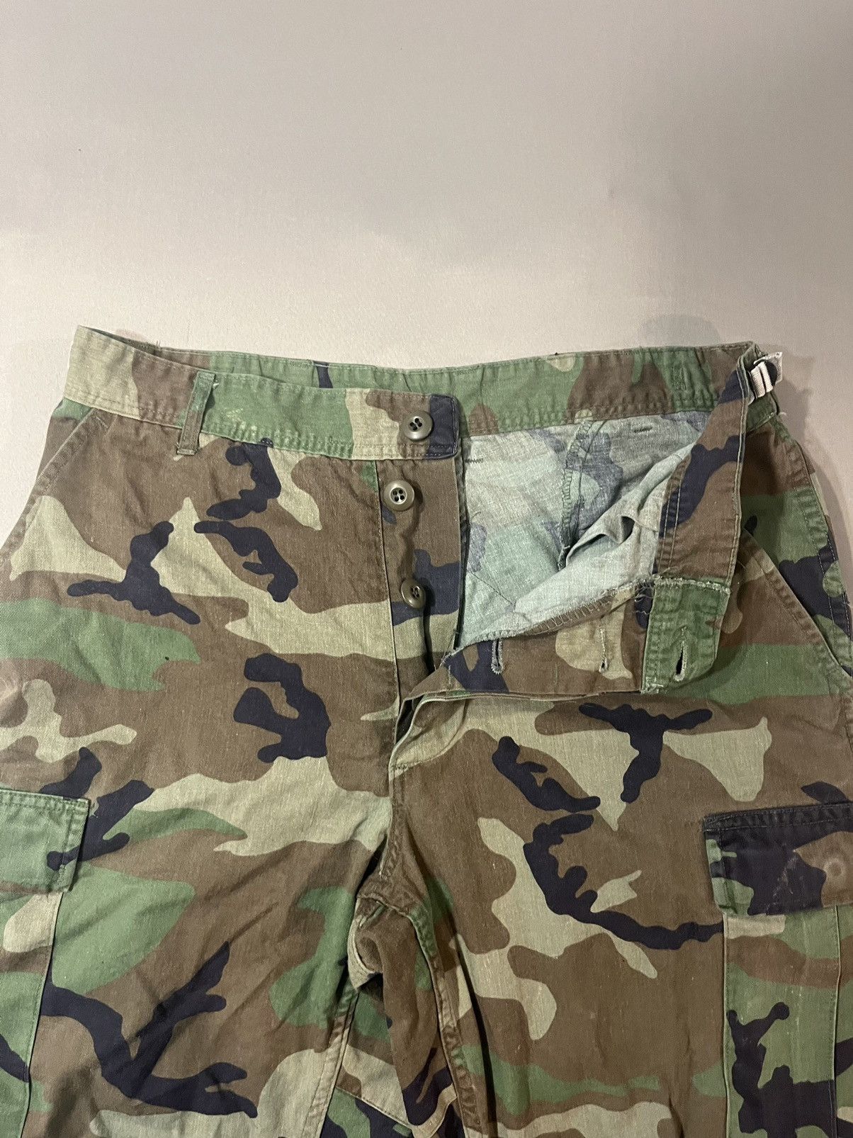 Vintage 1990s U.S. Army Camo Cargo Pants Size US 30 / EU 46 - 5 Thumbnail