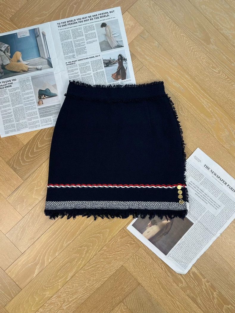 Thom Browne Thom Browne Navy blue classic logo tassel skirt Size 27" / US 4 / IT 40 - 2 Thumbnail