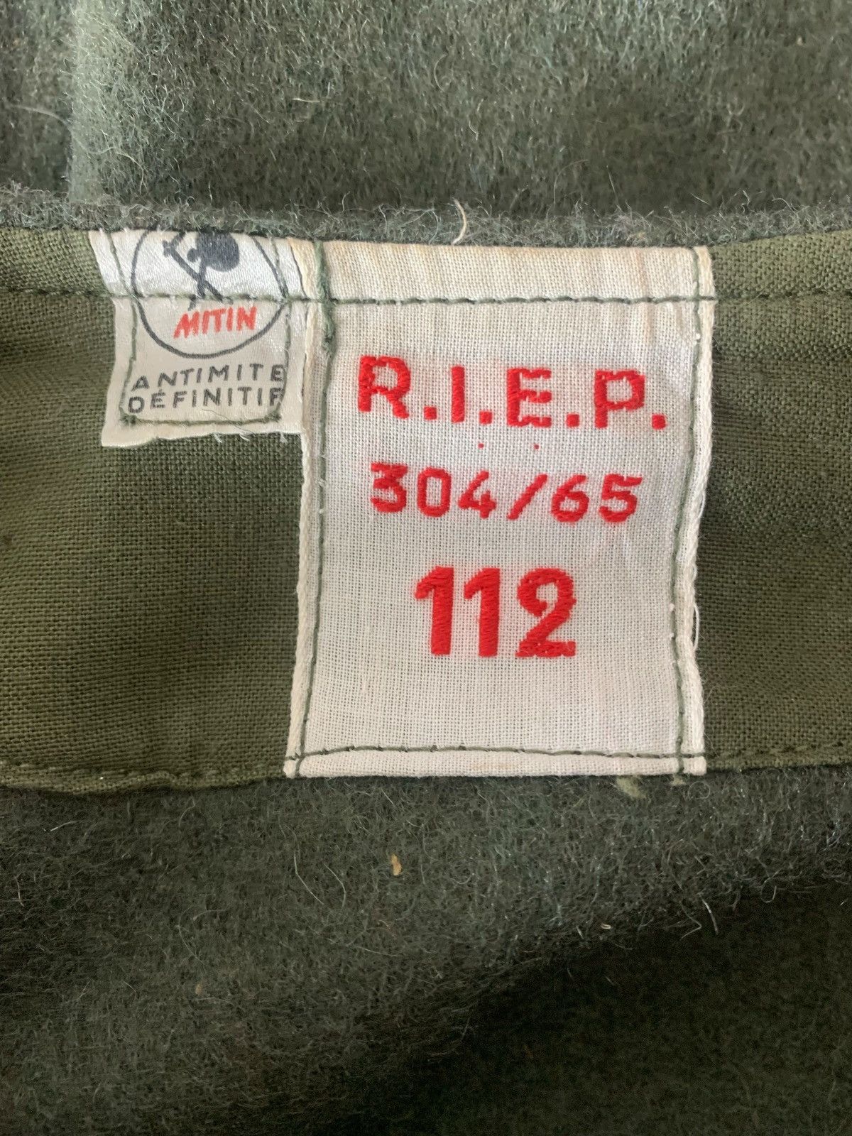 Vintage Vintage French Army M35 Military Outdor Outwear Wool Jacket Size US L / EU 52-54 / 3 - 9 Thumbnail