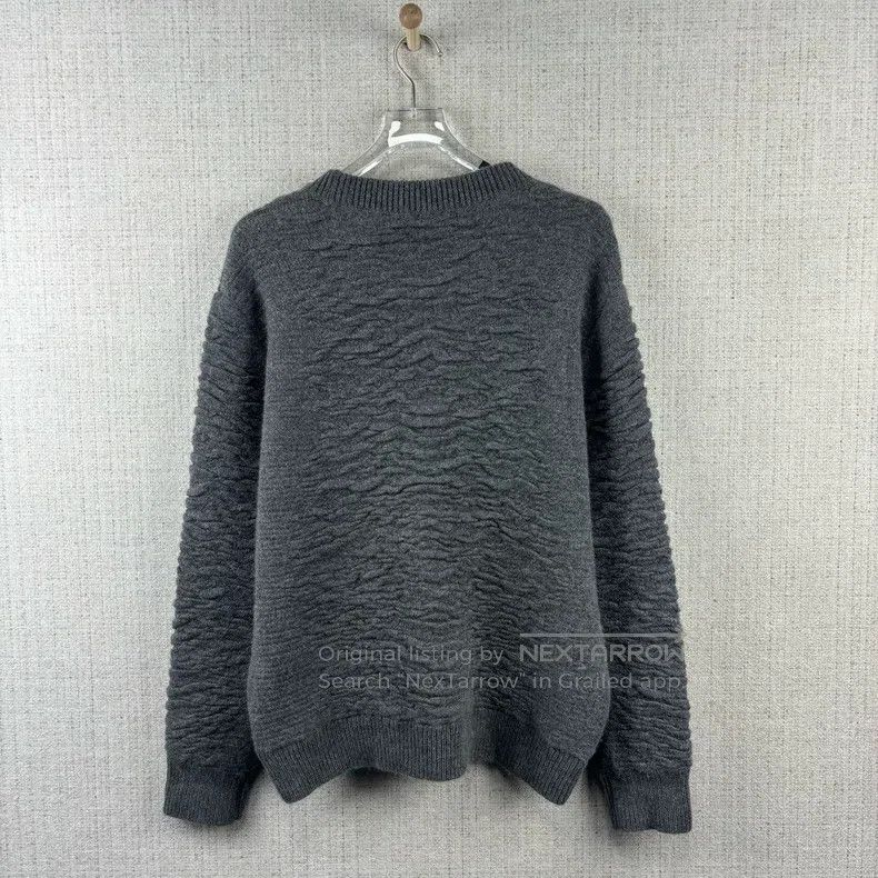 Dior Dior Solid colour pleated round-neck sweater Size US L / EU 52-54 / 3 - 3 Thumbnail